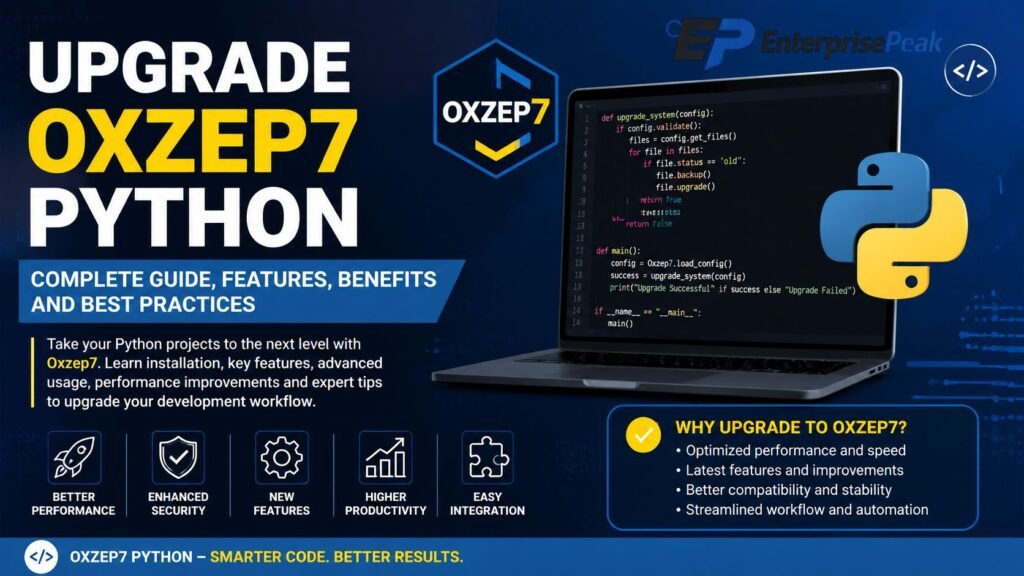 Upgrade Oxzep7 Python