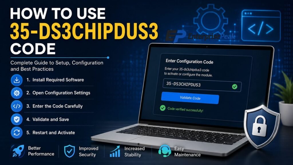 how to use 35-ds3chipdus3 code