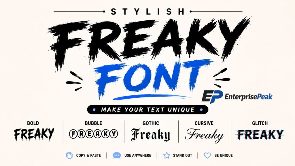 freaky font
