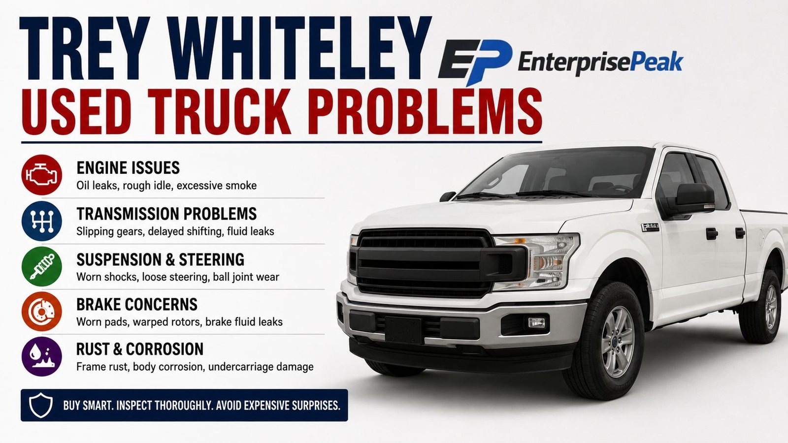 trey whiteley used truck problems